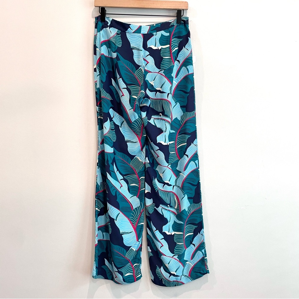 Lucky Brand by Dale Hope Silk Tropical Leaf Pants - Picture 6 of 11